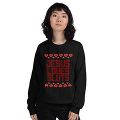 *Jesus Loves Sluts Unisex Christmas Sweater - Feminist Trash Store 