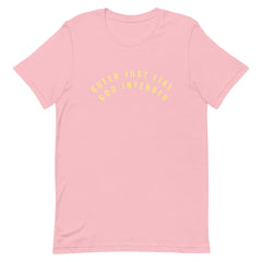 Queer Just Like God Intended Short-Sleeve Unisex Feminist T-Shirt - Feminist Trash Store - Shop Pride T-shirts - Pink
