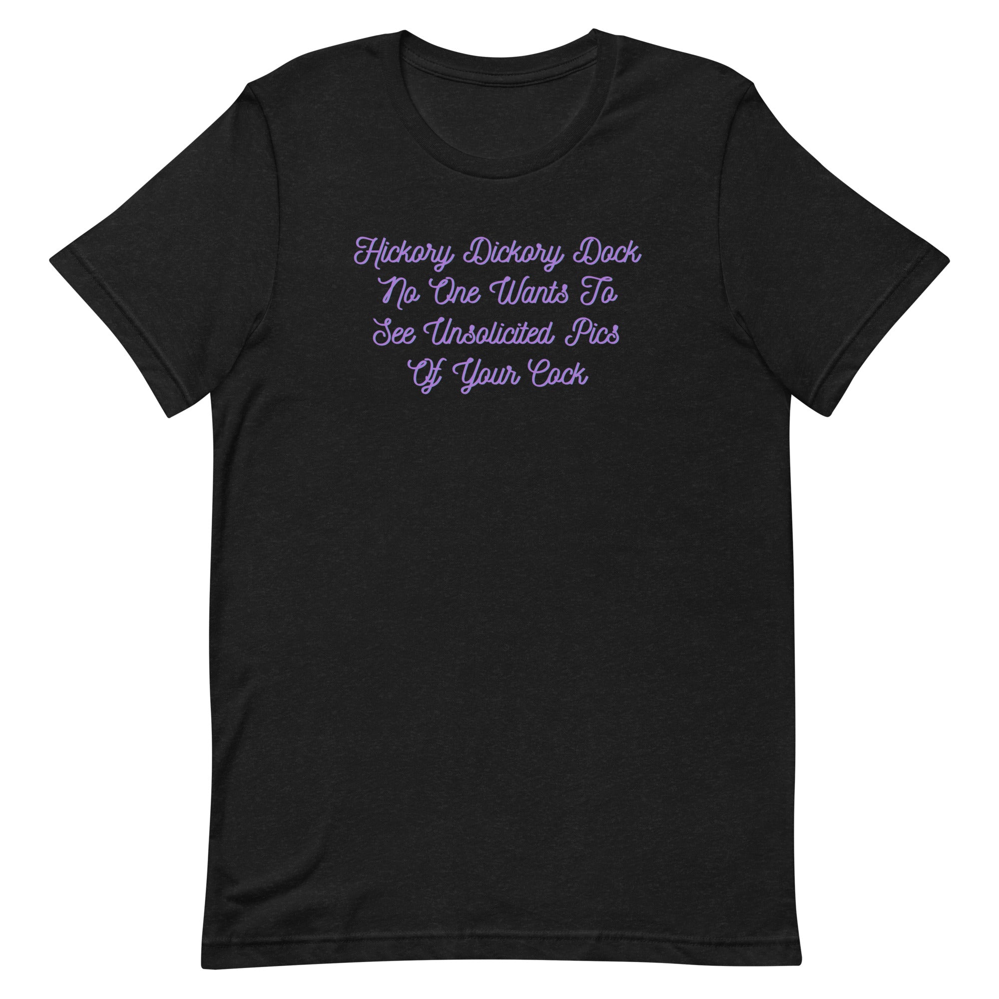 Hickory Dickory Dock Unisex Feminist T-shirt - Shop Women’s Rights T-shirts - Feminist Trash Store - Black
