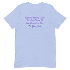 Hickory Dickory Dock Unisex Feminist T-shirt - Shop Women’s Rights T-shirts - Feminist Trash Store - Heather Blue