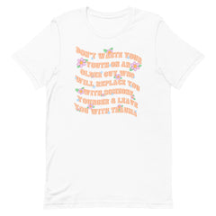 Don’t Waste Your Youth Unisex Feminist t-shirt - Shop Women’s Rights T-shirts - Feminist Trash Store - White